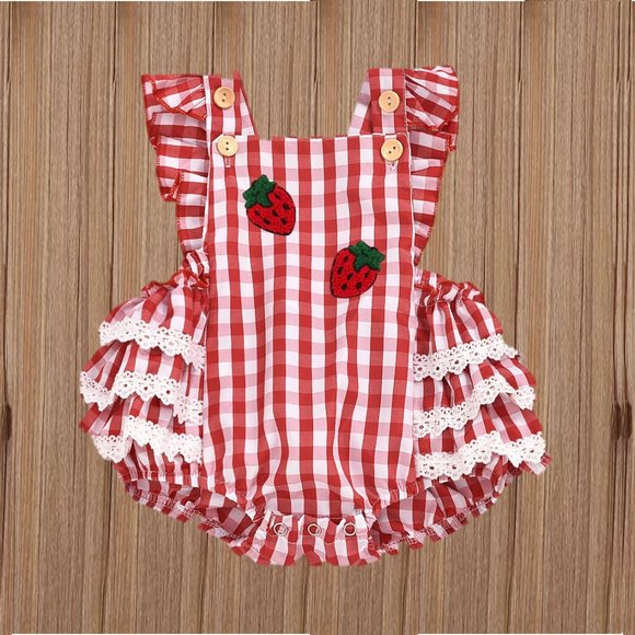 Analogie Strawberry Romper - Berry (Lil People Collection)